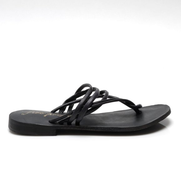 🎉 LAST CHANCE🎉 FREE PEOPLE Kayla Soft Strappy Sandals / Black - Picture 6 of 12